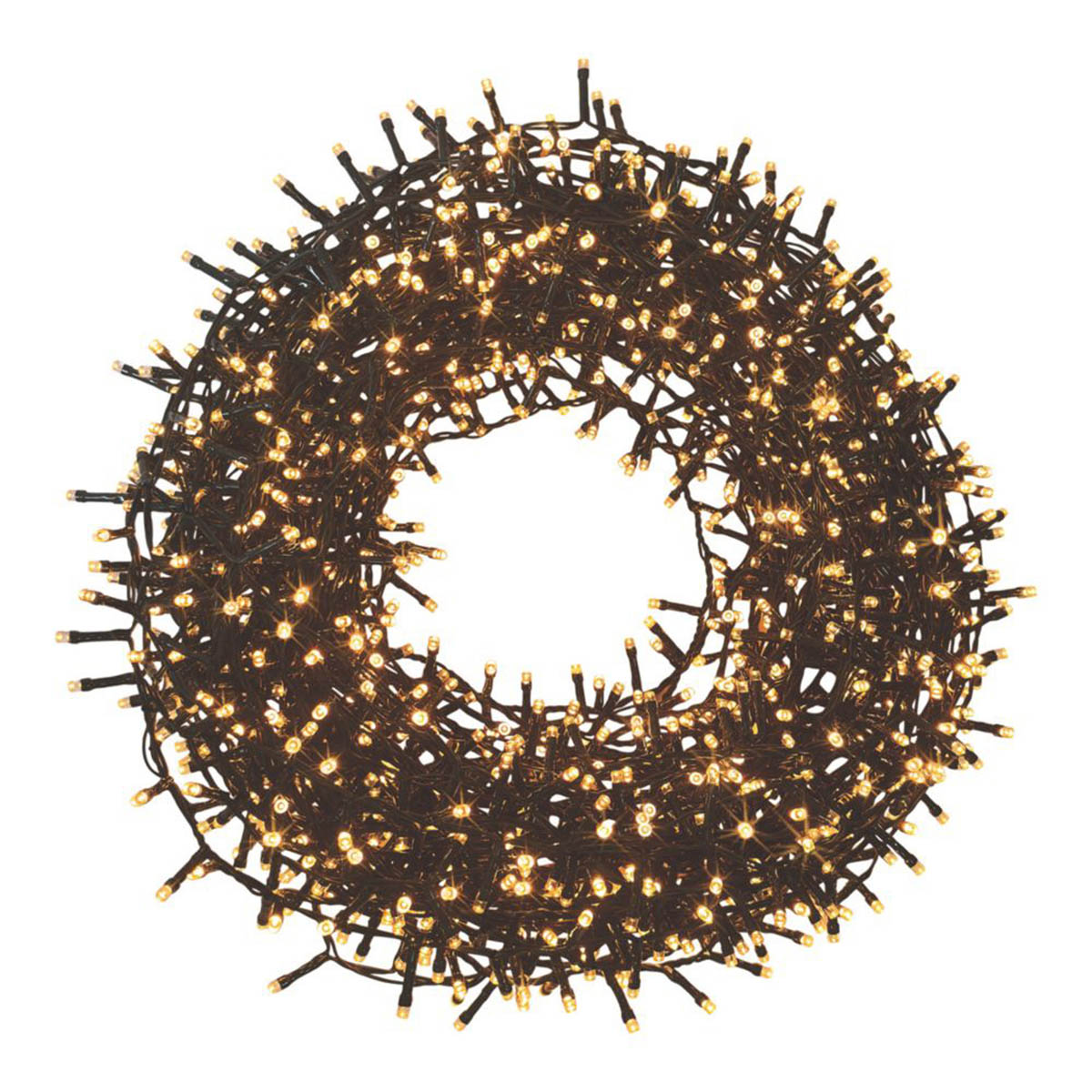 085 LED String Christmas Lights 1500 Warm White Timer IP44 Indoor Home L45m - Image 1