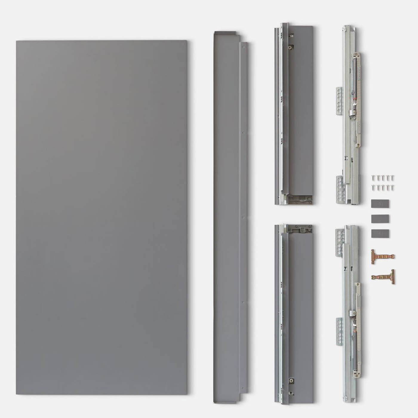 Essentials Standard Drawer Box Matt Grey Slimline Soft Close Ball Bearing 1000mm - Image 2