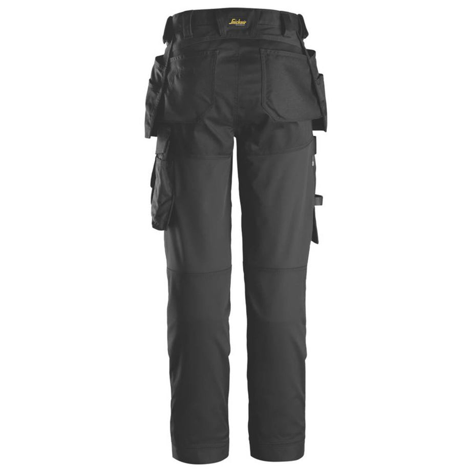 Snickers Work Trousers Womens Slim Fit Black Stretch Multi Pockets Size 18 31"L - Image 3