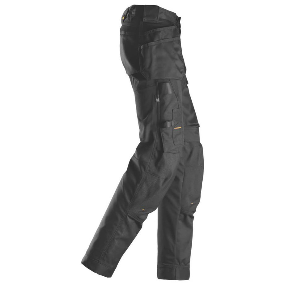 Snickers Work Trousers Womens Slim Fit Black Stretch Multi Pockets Size 18 31"L - Image 5