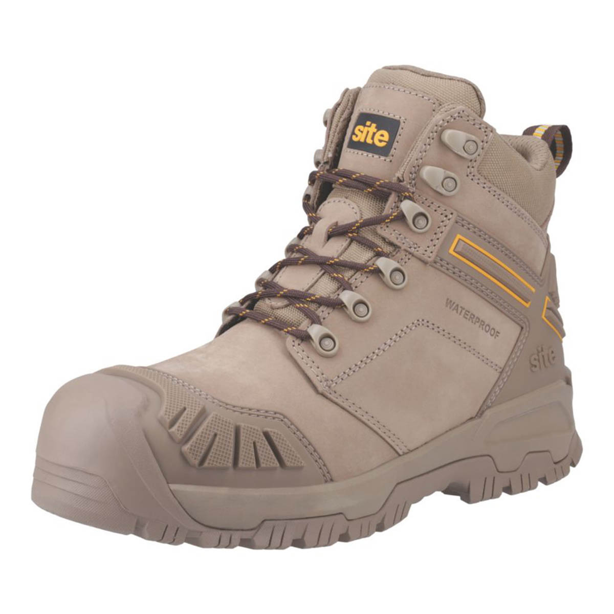 Site Mens Safety Boots Fortress 2.0 Stone Water-Resistant Steel Toe Cap Size 12 - Image 1
