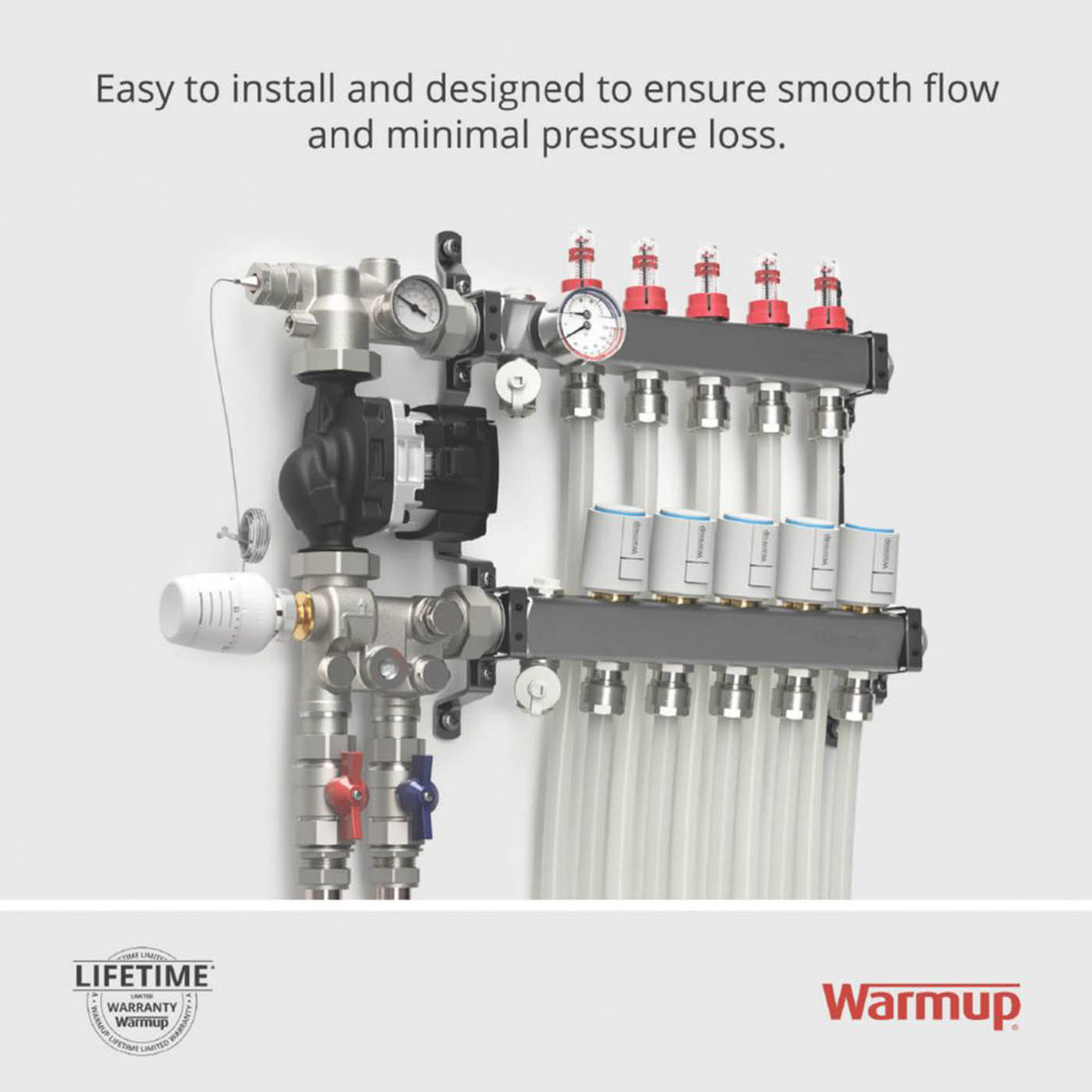 Warmup Pipe Compression Press-Fit Push-Fit 12mm x 70m Central Heating Flexible - Image 5