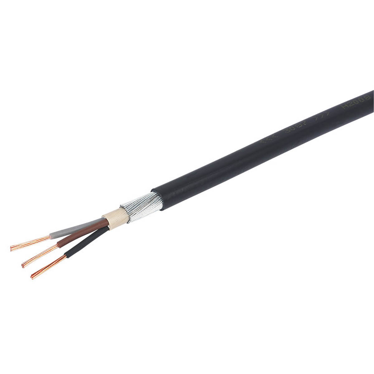 Prysmian Armoured Cable 6943X 3 Core Black PVC Sheathed Indoor Outdoor 25m Coil - Image 2
