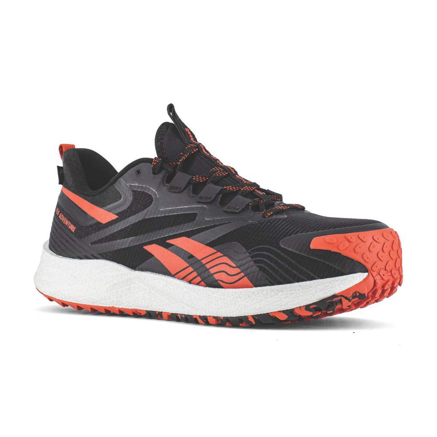 Reebok Safety Trainers Unisex Wide Fit Black Orange Shoes Composite Size 10 - Image 1