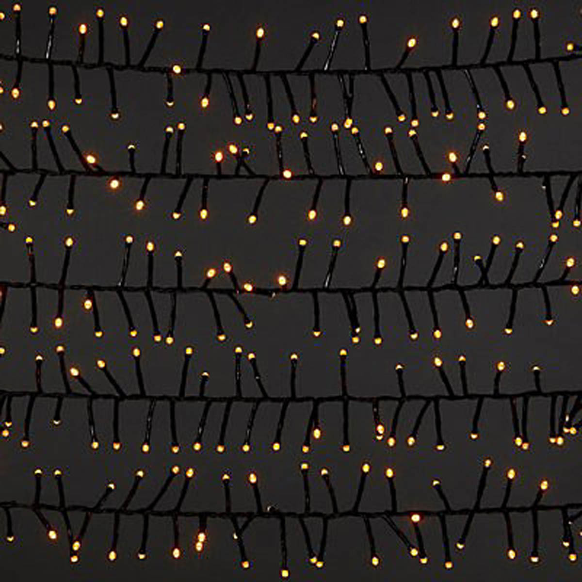 044 LED Christmas String Lights Cluster 2000 Warm White Timer Indoor Home - Image 3