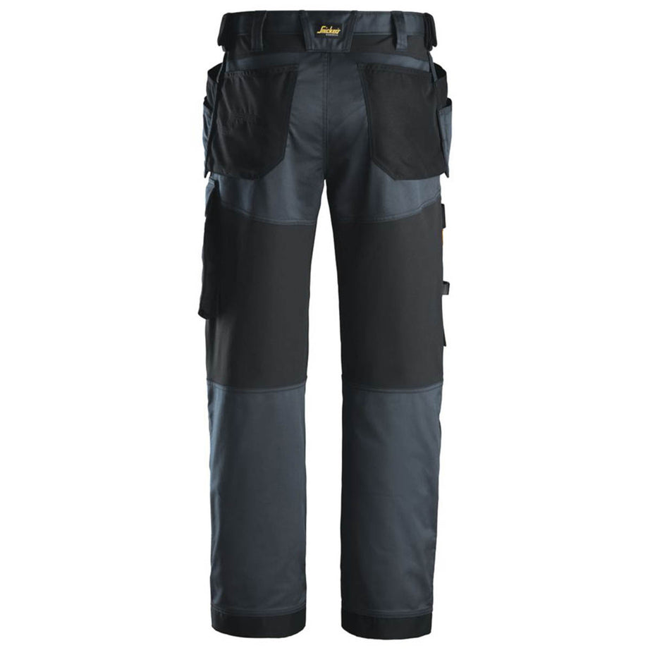 Snickers Mens Work Trousers Stretch Steel Grey Holster Pockets 41" W 32" L - Image 3