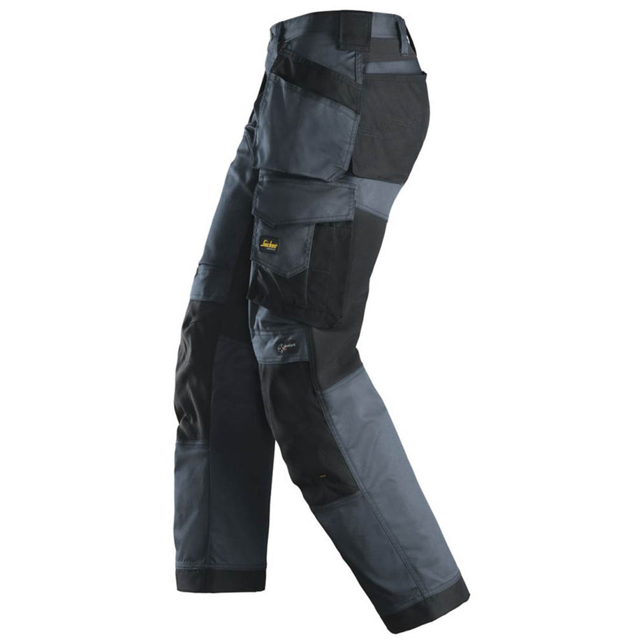 Snickers Mens Work Trousers Stretch Steel Grey Holster Pockets 41" W 32" L - Image 4