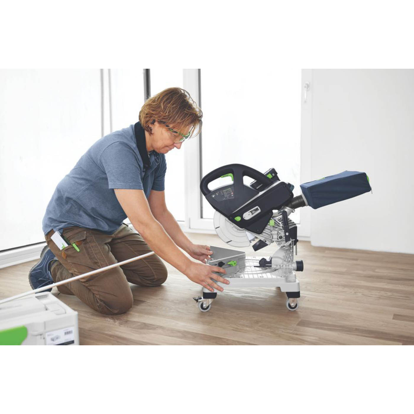 Festool Mitre Saw Cordless 36V Li-Ion SYMC 70 EB-Basic Single Bevel Body Only - Image 5