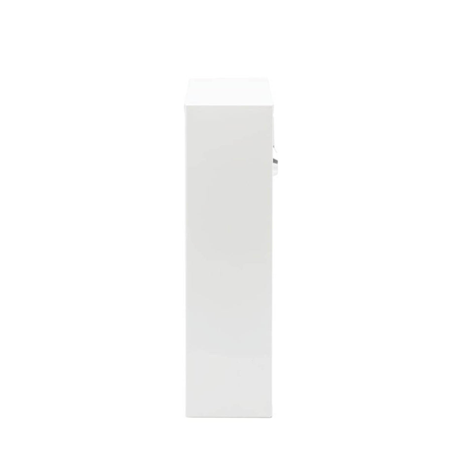 Burg-Wachter Post Box Compact Letterbox White Powder-Coated Steel 2 Keys - Image 4