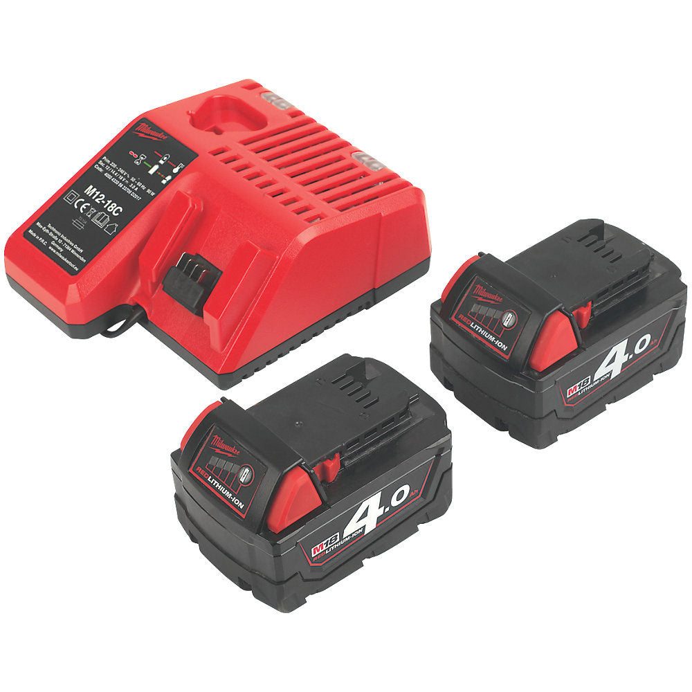 Milwaukee Combi Drill Cordless LED Work Light 18V 2 x 4.0Ah Li-Ion - Image 3
