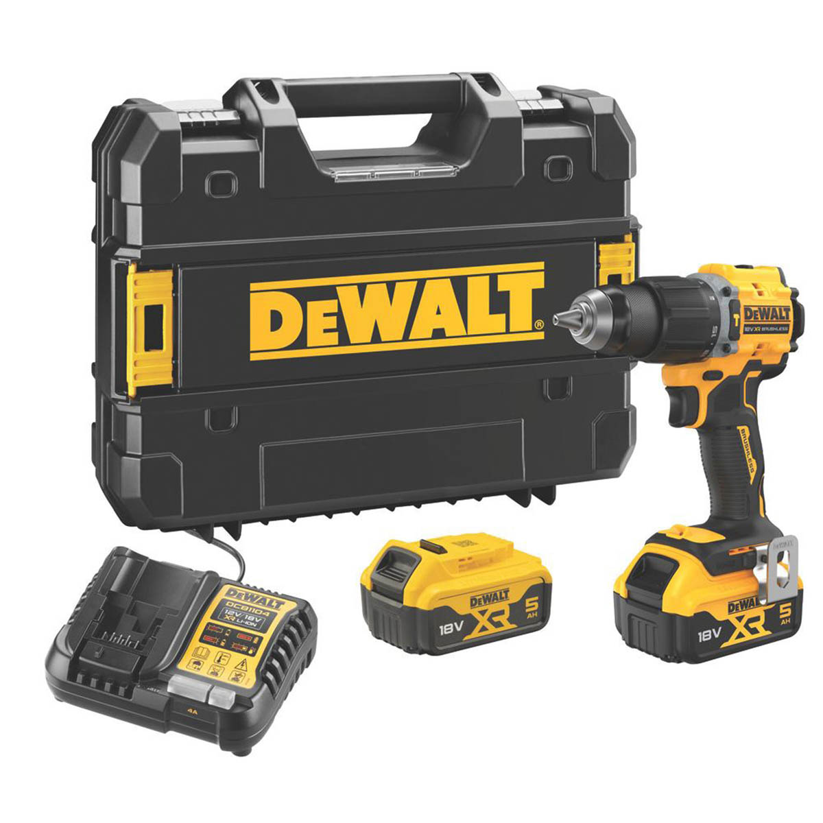 DeWalt Combi Drill Cordless 18V 2x5.0Ah Li-Ion DCD789P2T-GB Brushless Compact - Image 1