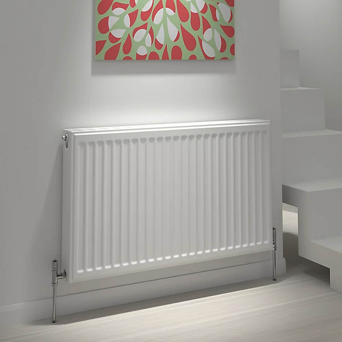 Kudox Panel Radiator Type 21 Double White Steel Indoor 2149W (H)60x(W)40cm - Image 2