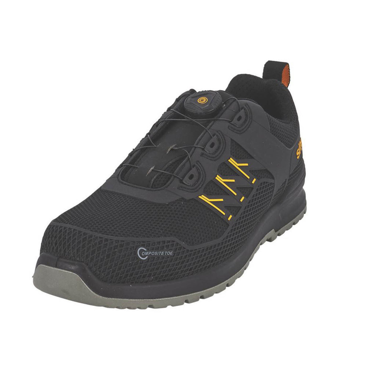 Site Safety Trainers Mens Standard Fit Black Metal Free Composite Toe Size 7 - Image 1