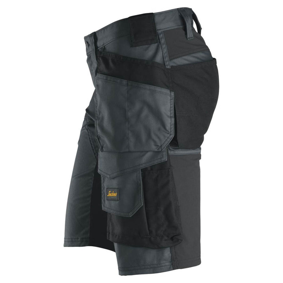 Snickers Work Shorts 6141 Stretch Grey Black Multi Pockets Slim Fit 41" W - Image 5