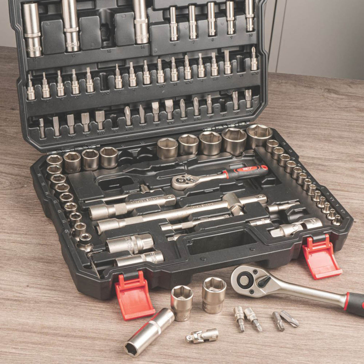 Socket Set 3/8” 1/4” And 1/2“ Drive Metric Corrosion Resistant Pack Of 94 - Image 5