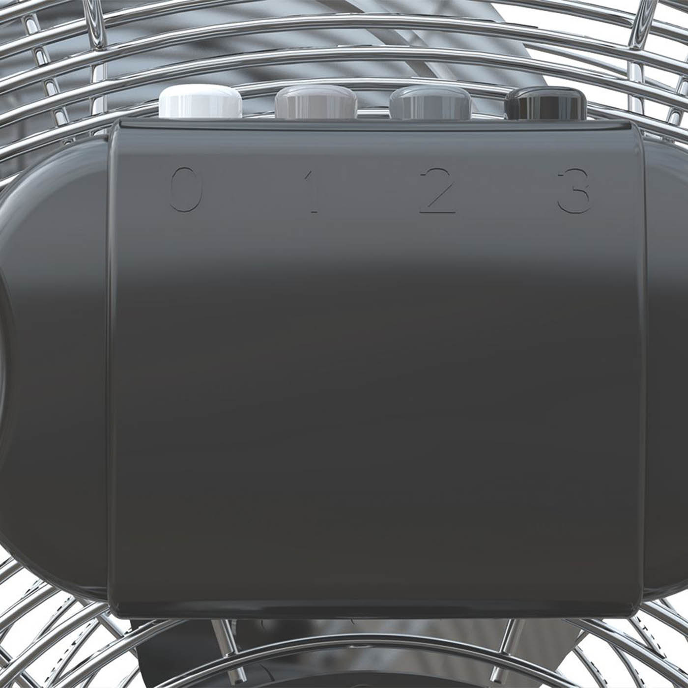 Essentials Floor Fan 3 Speed Chrome Finish Adjustable Tilt Portable 18" 220-240V - Image 4