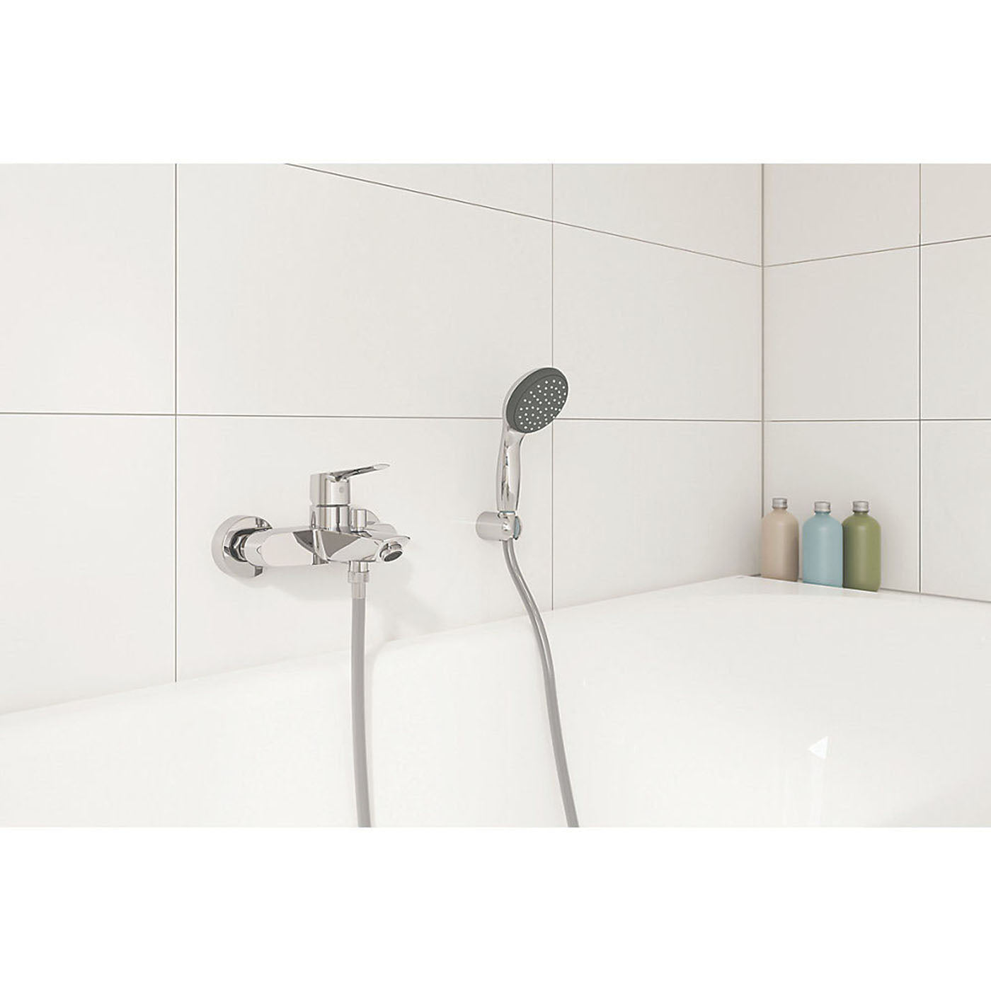 Grohe Shower Mixer Set Quickfix Start Brass Contemporary Single Lever Operation - Image 3