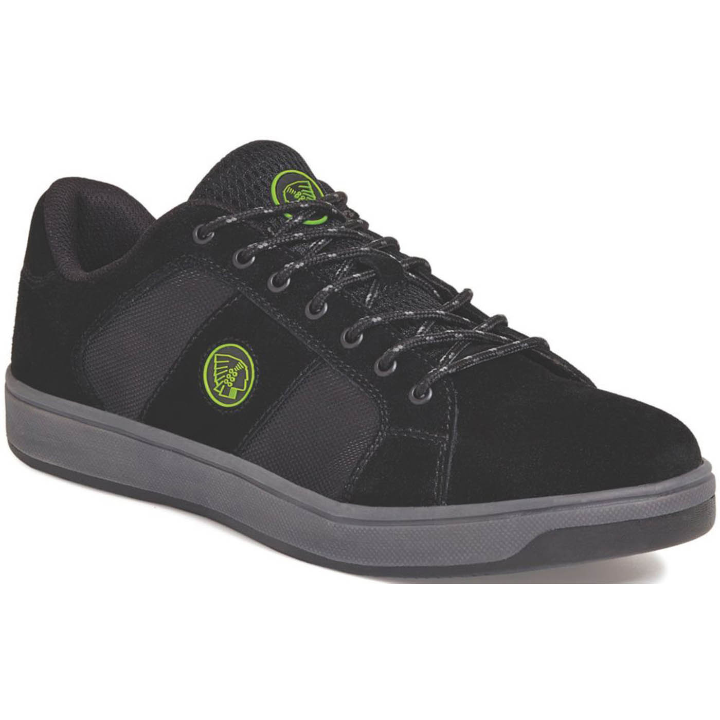 Apache Safety Trainers Unisex Standard Fit Black Work Shoes Steel Toe Size 10 - Image 2