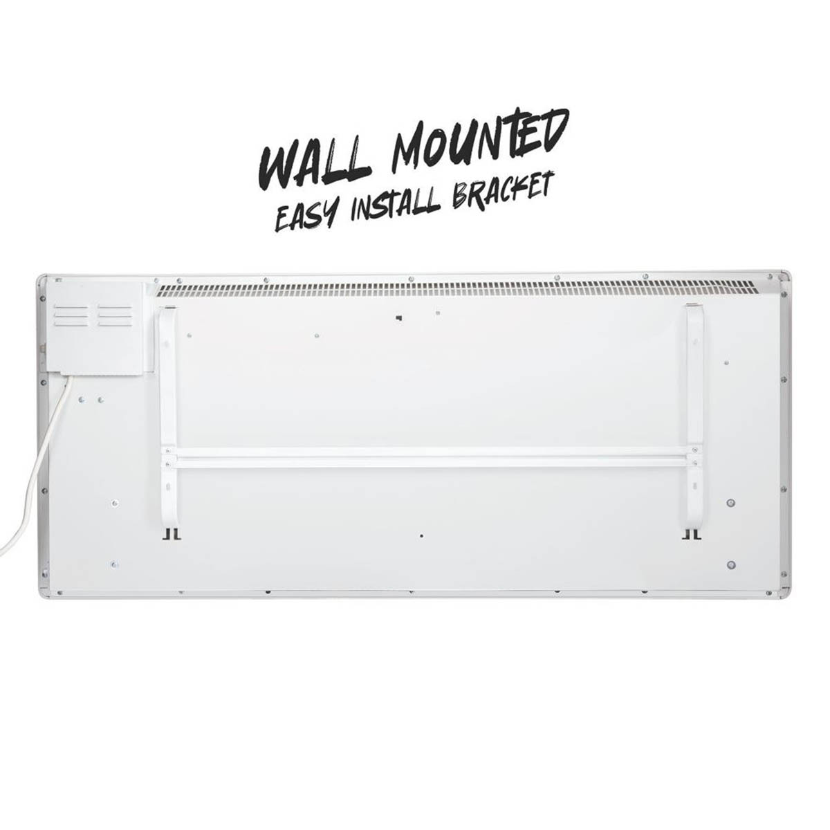 Convection Panel Heater Electric White Timer Compact Programmable 2000W 45x104cm - Image 5