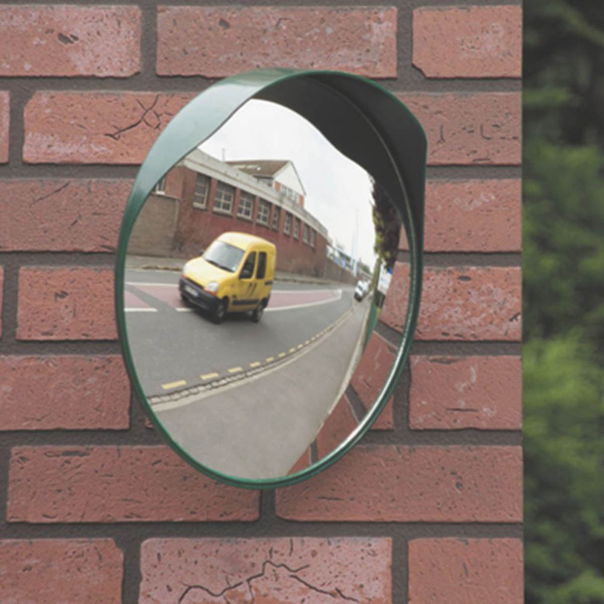 Mottez Road Mirror Safety Traffic 300mm Convex With Rain Shield Water-Resistant - Image 2