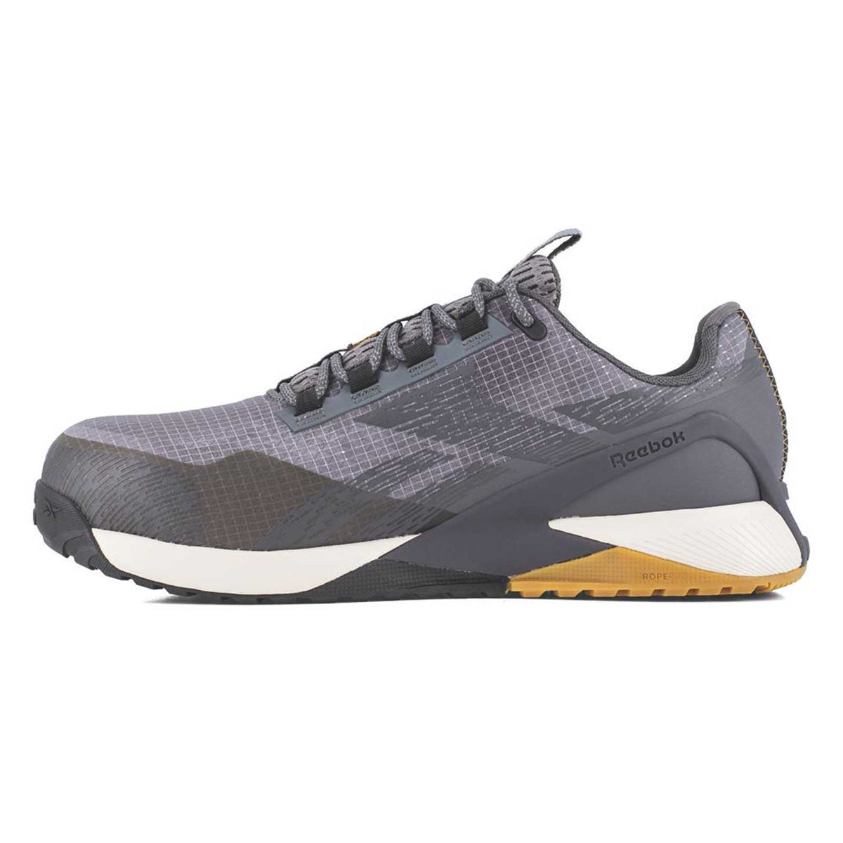 Reebok Safety Trainers Unisex Wide Fit Grey Metal Free Composite Toe Size 8 - Image 3
