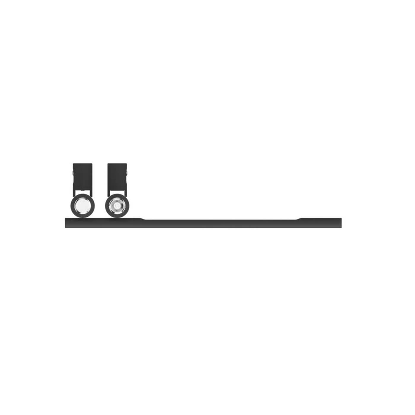 Flomasta Towel Radiator Cantilever Vertical Black Modern 800mm x 400mm 1017BTU - Image 6