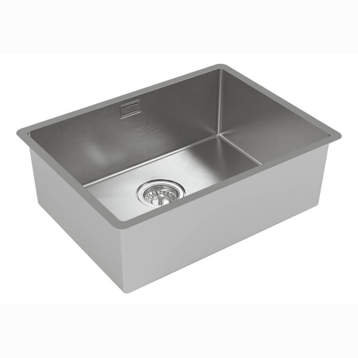 Carysil Kitchen Sink 1 Bowl Stainless Steel Rectangular Waste Modern 59x44cm - Image 4