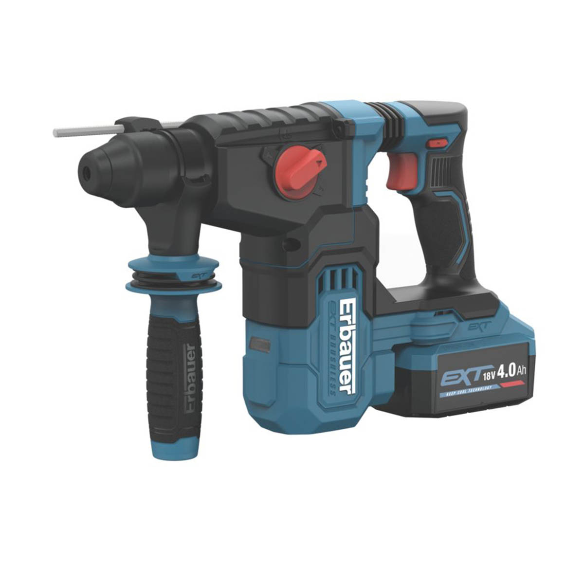 Erbauer SDS Plus Hammer Drill ERI1078SDS Cordless 3.4kg 18V 1 x 4.0Ah Li-Ion EXT - Image 2