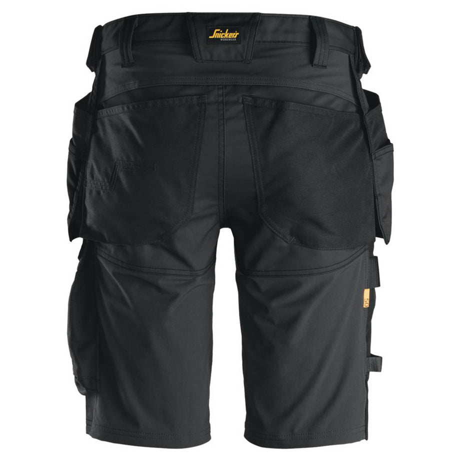 Snickers Work Shorts Mens Slim Fit Black Stretch Breathable Multi Pockets 41"W - Image 6