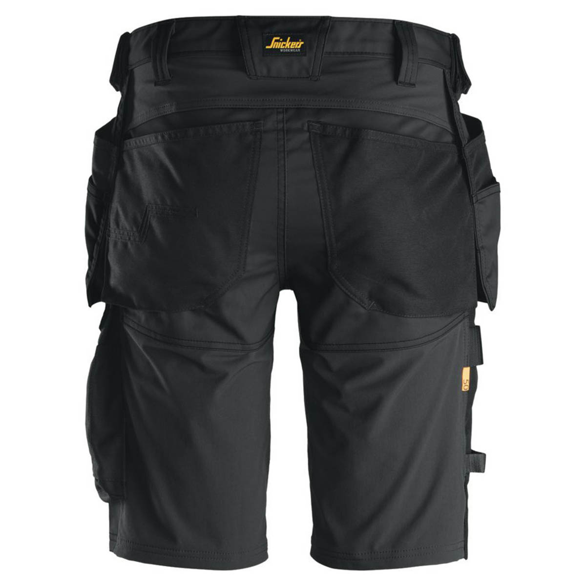 Snickers Work Shorts Mens Slim Fit Black Stretch Breathable Multi Pockets 41"W - Image 6