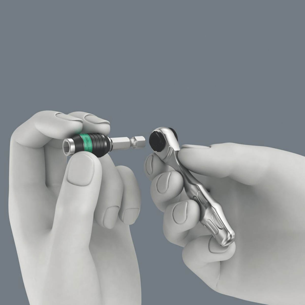 Wera Ratchet Screwdriver Bit Set BitCheckKK10ZyklopMini1 1/4" Hex Pack Of 10 - Image 2