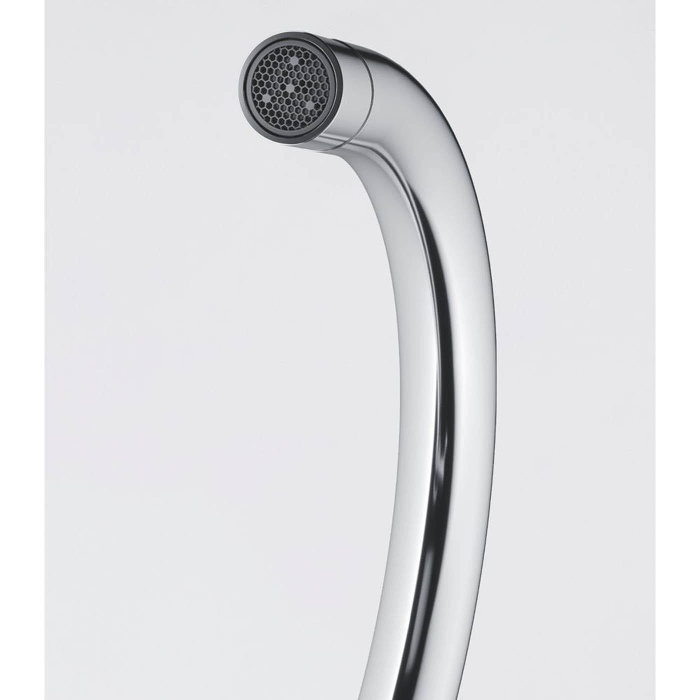 Kitchen Sink Tap Mono Mixer Chrome Single Lever Swivel Spout Brass Modern Faucet - Image 2