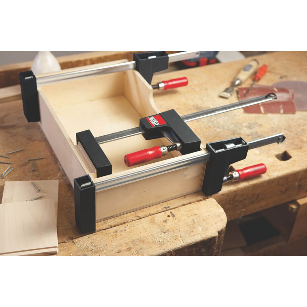 Spreader Clamp Steel Bar Lightweight Wood Ergonomic Handle 24" 600mm - Image 2