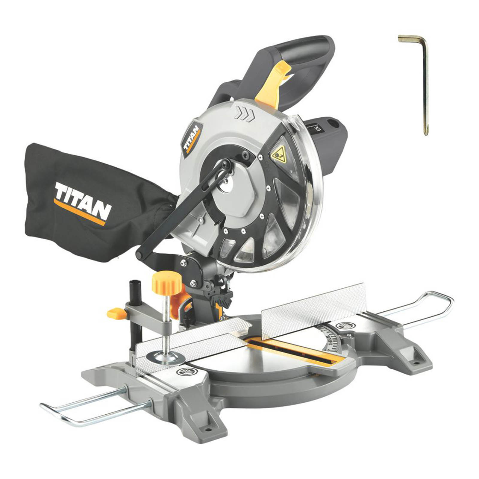 Titan TTB1361MSW 210mm Electric Single-Bevel Compound Mitre Saw 220-240V - Image 2