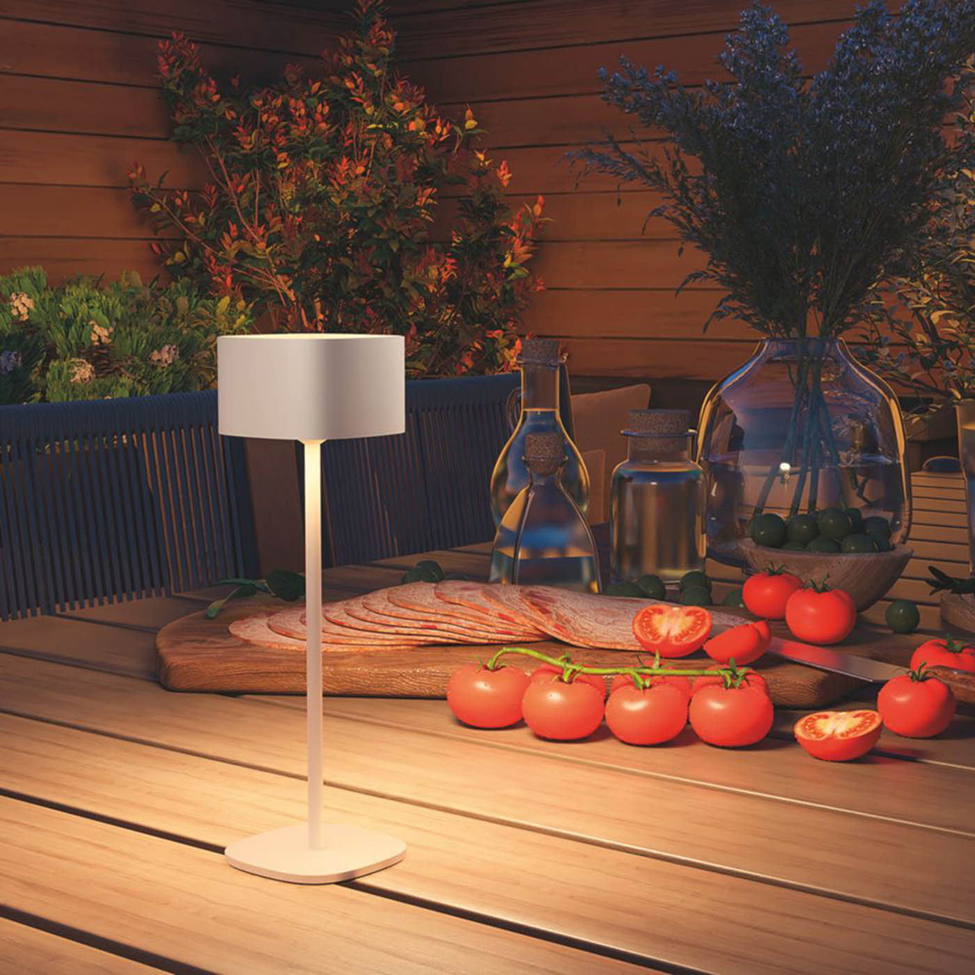 Calex Table Lamp LED Warm White Metal Sand Rechargeable Indoor Outdoor Modern - Image 5