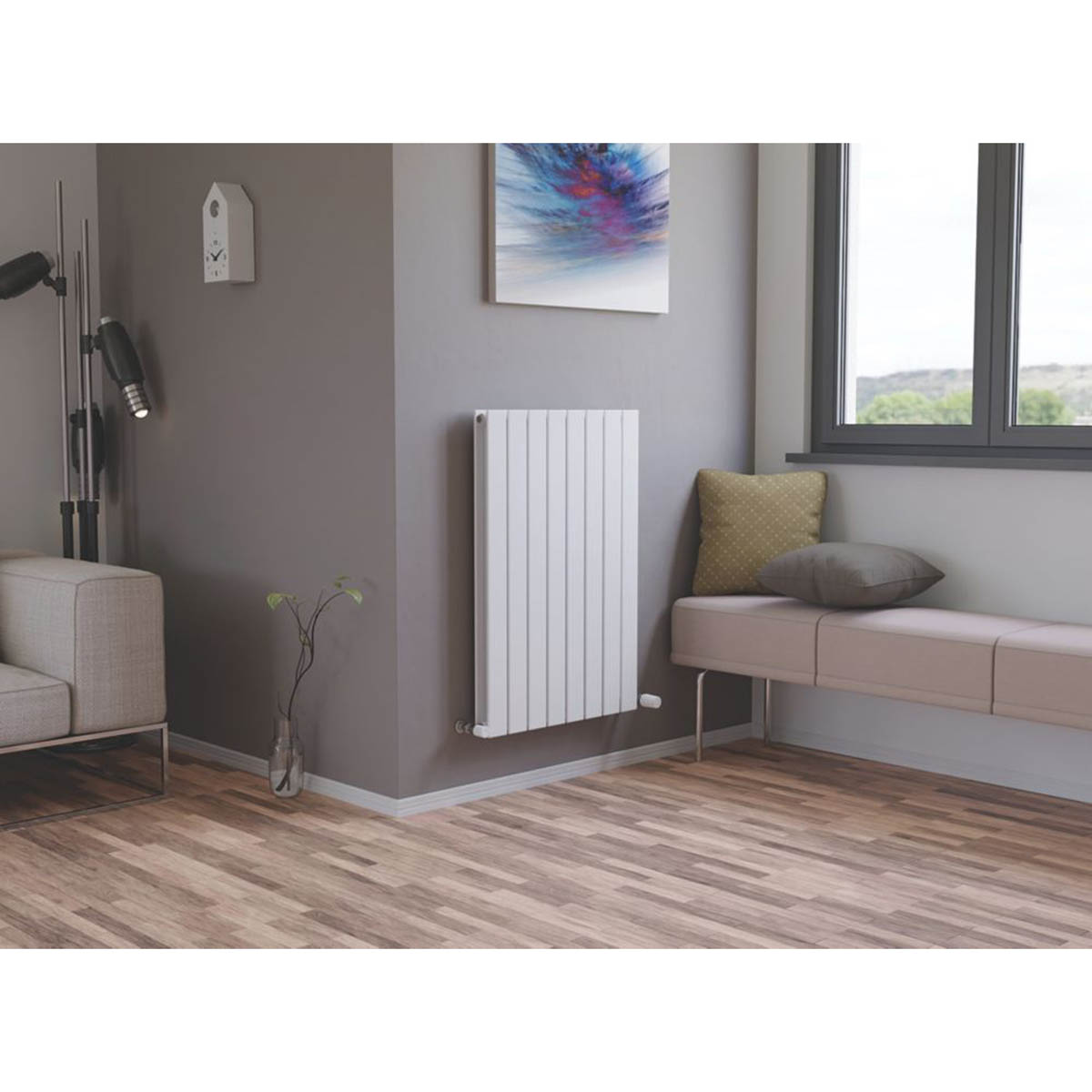 Ximax Designer Radiator Oceanus Duplex White Horizontal or Vertical 900 x 595mm - Image 2