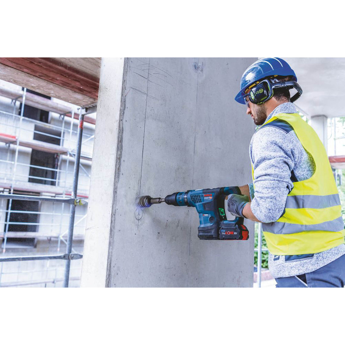 Bosch Rotary Hammer Drill Cordless 18V 2x8.0Ah Li-Ion GBH18V-36C BITURBO SDS Max - Image 5