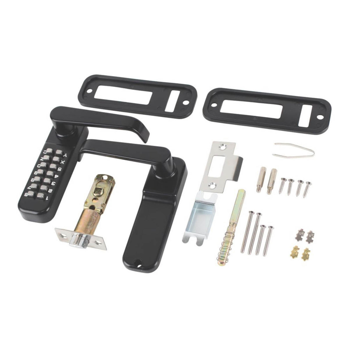 Push-Button Lock With Handle 37.5mm Black 4-6 Digit Code Length Keyless Indoor - Image 3