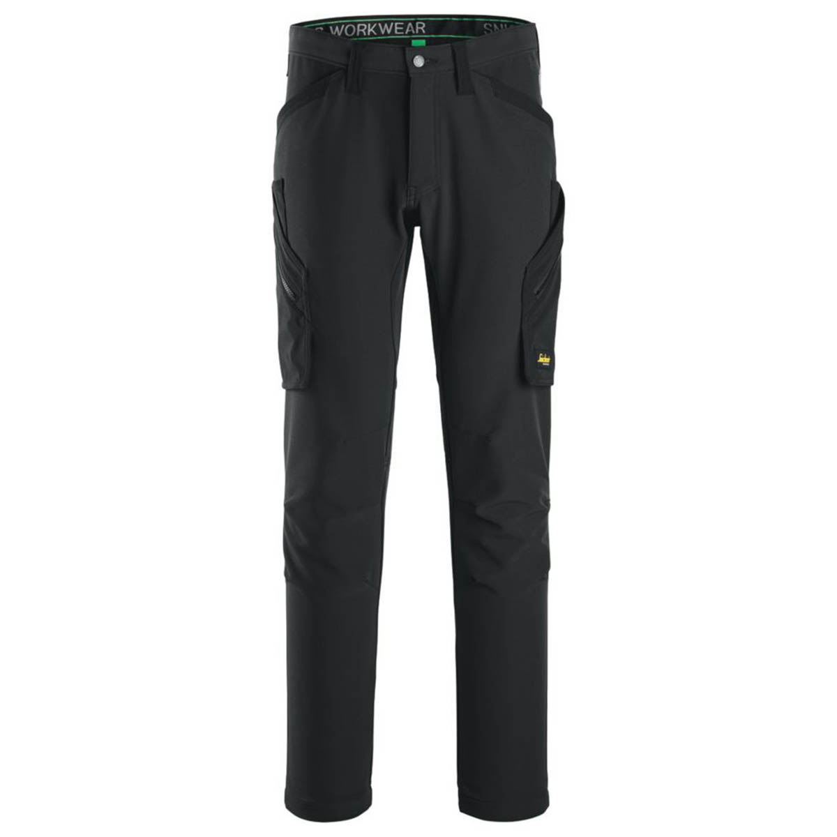 Snickers Work Trousers Slim Fit Stretch Black Multi Pocket 31W 32L 6873 - Image 1
