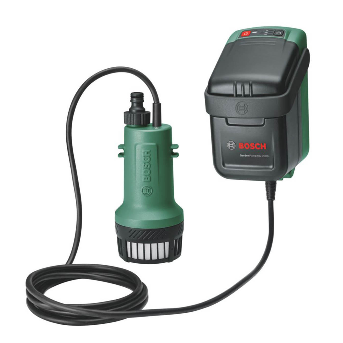 Bosch Water Butt Pump GardenPump 18-2000 18V 1 x 2.5Ah Li-Ion Power for All - Image 1