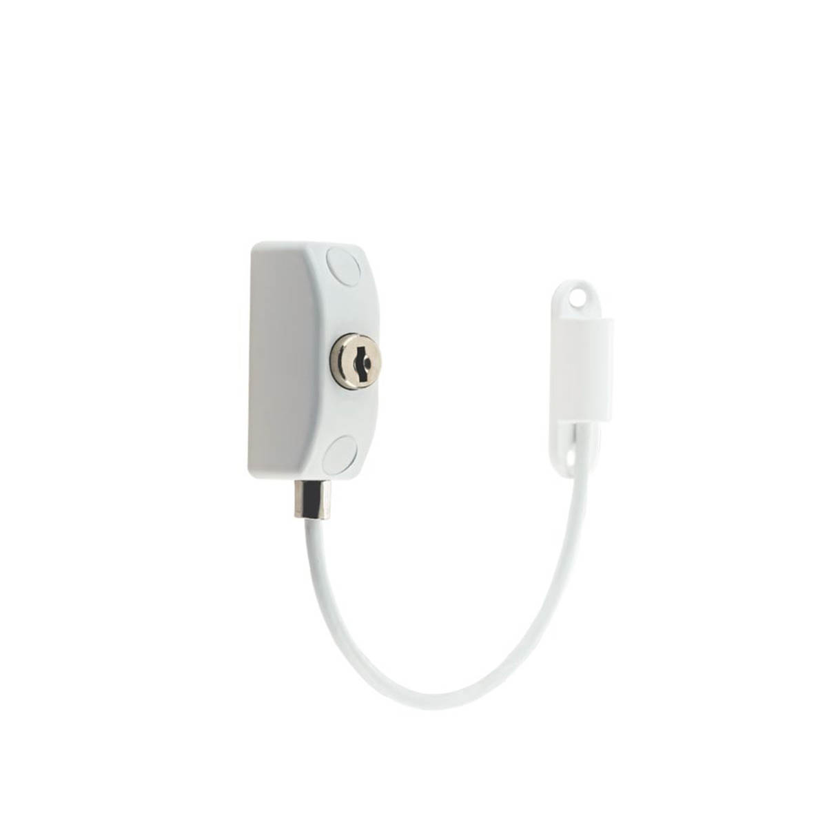Mila Cable Window Restrictor Zinc Alloy White Left Right Handed Security 100mm - Image 2