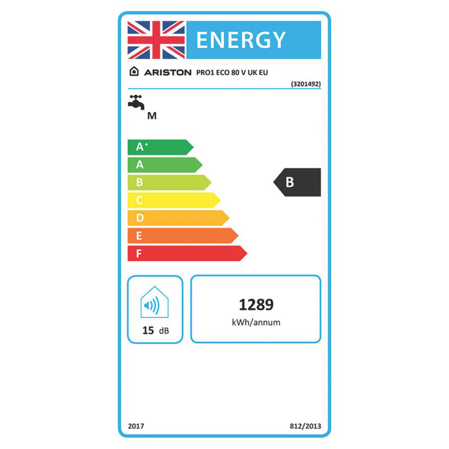 Ariston Storage Water Heater Electric 3kW Pro1Eco80 Wall Mounted 80L White - Image 4