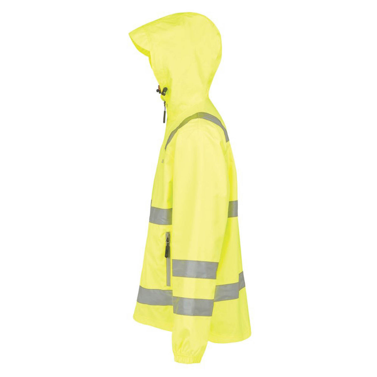 Site Hi-Vis Work Jacket Mens Yellow Waterproof Lightweight X Large 44-46" Chest - Image 4