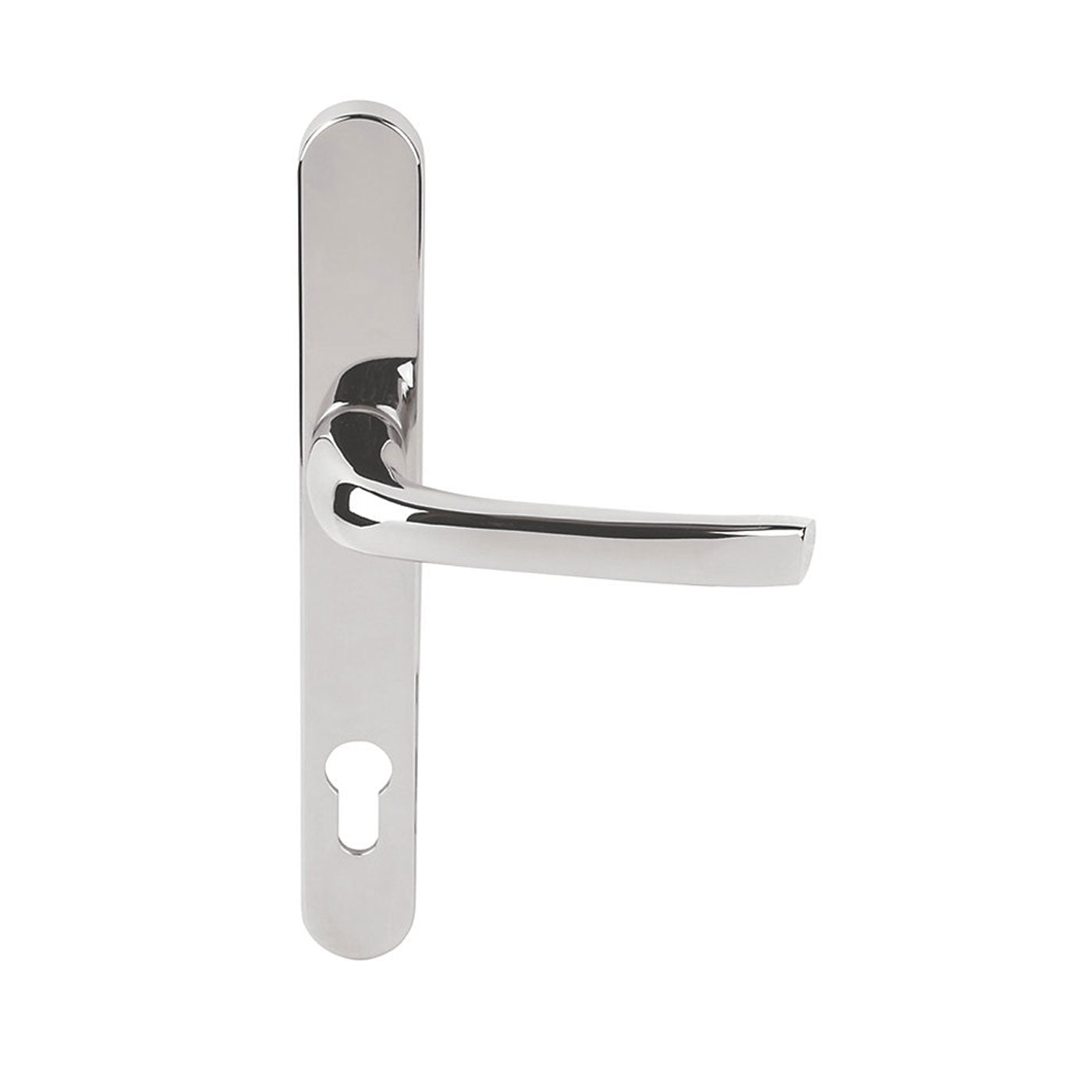 Mila Lever Door Handles Type B ProLinea Pair Polished Chrome For 44-77mm Door - Image 1