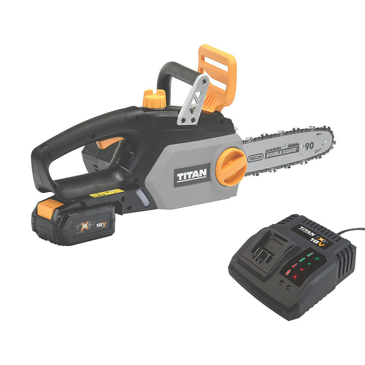 Titan Chainsaw Cordless 18V 5.0Ah Li-Ion TTI932CHN 25cm Garden Wood Cutter - Image 2