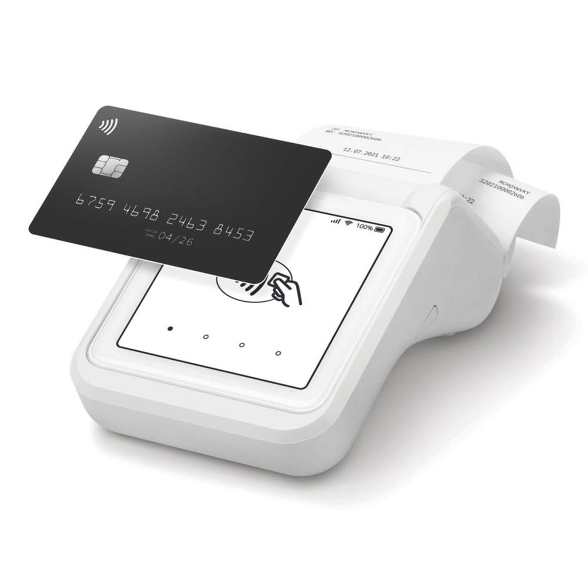 Sum Up Smart Card Terminal Solo+Printer White Compact Touchscreen Display - Image 3