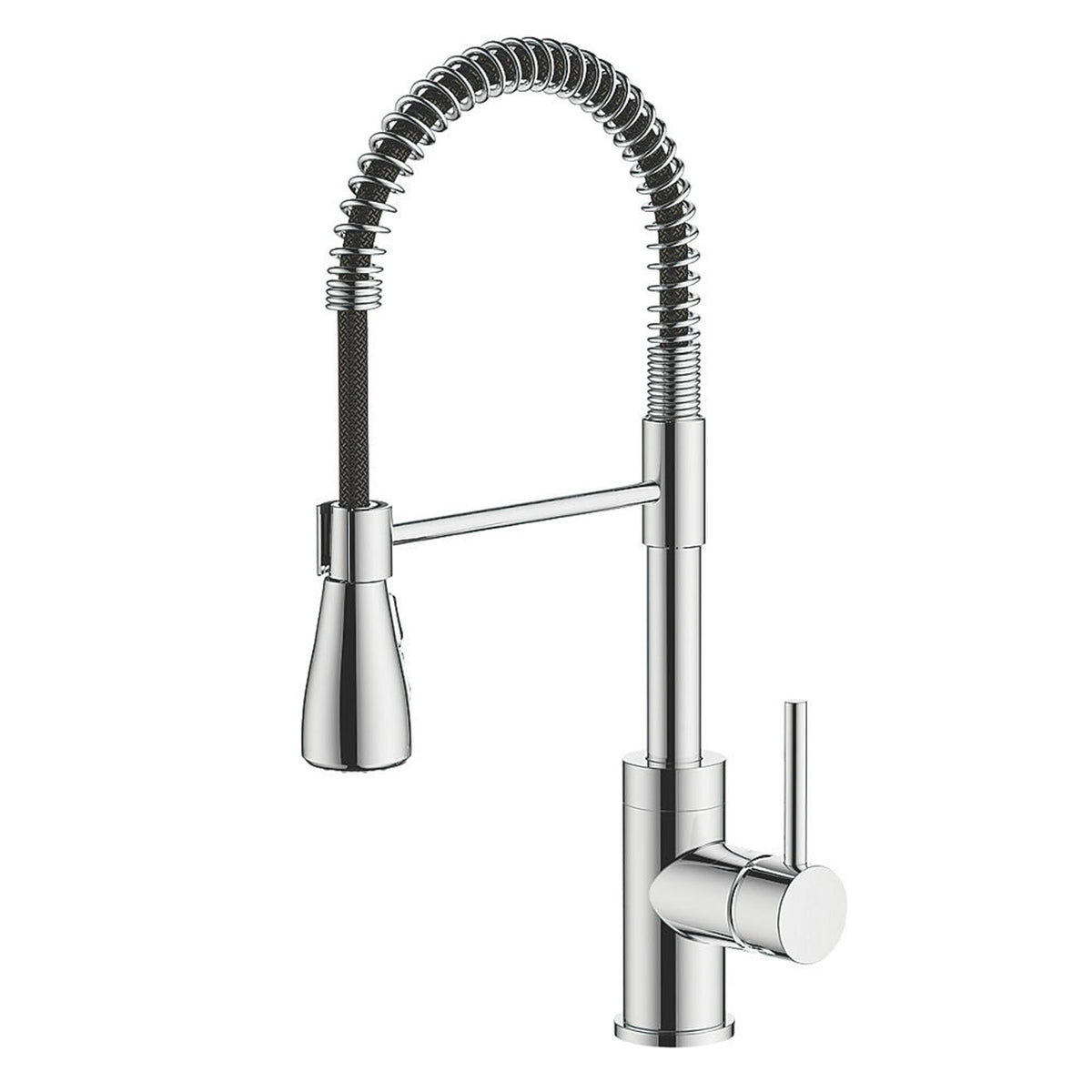 Kitchen Tap Mono Mixer Chrome Single Lever Pull Out Spout Modern Faucet - Image 2