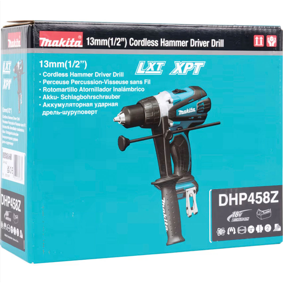 Makita Combi Drill Cordless DHP458 18V LXT Li-Ion Keyless Chuck Body Only - Image 4