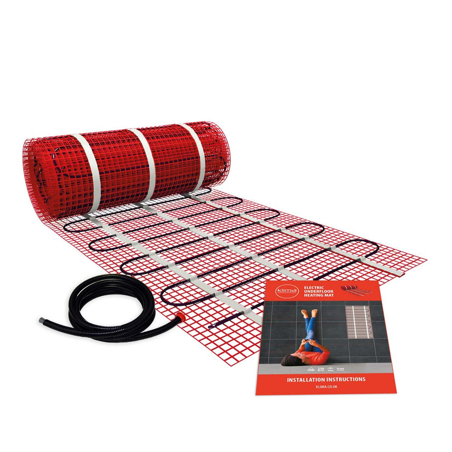 Klima Underfloor Heating Mat System Electric 150W/m² Thermostatic 4m² 600W - Image 1