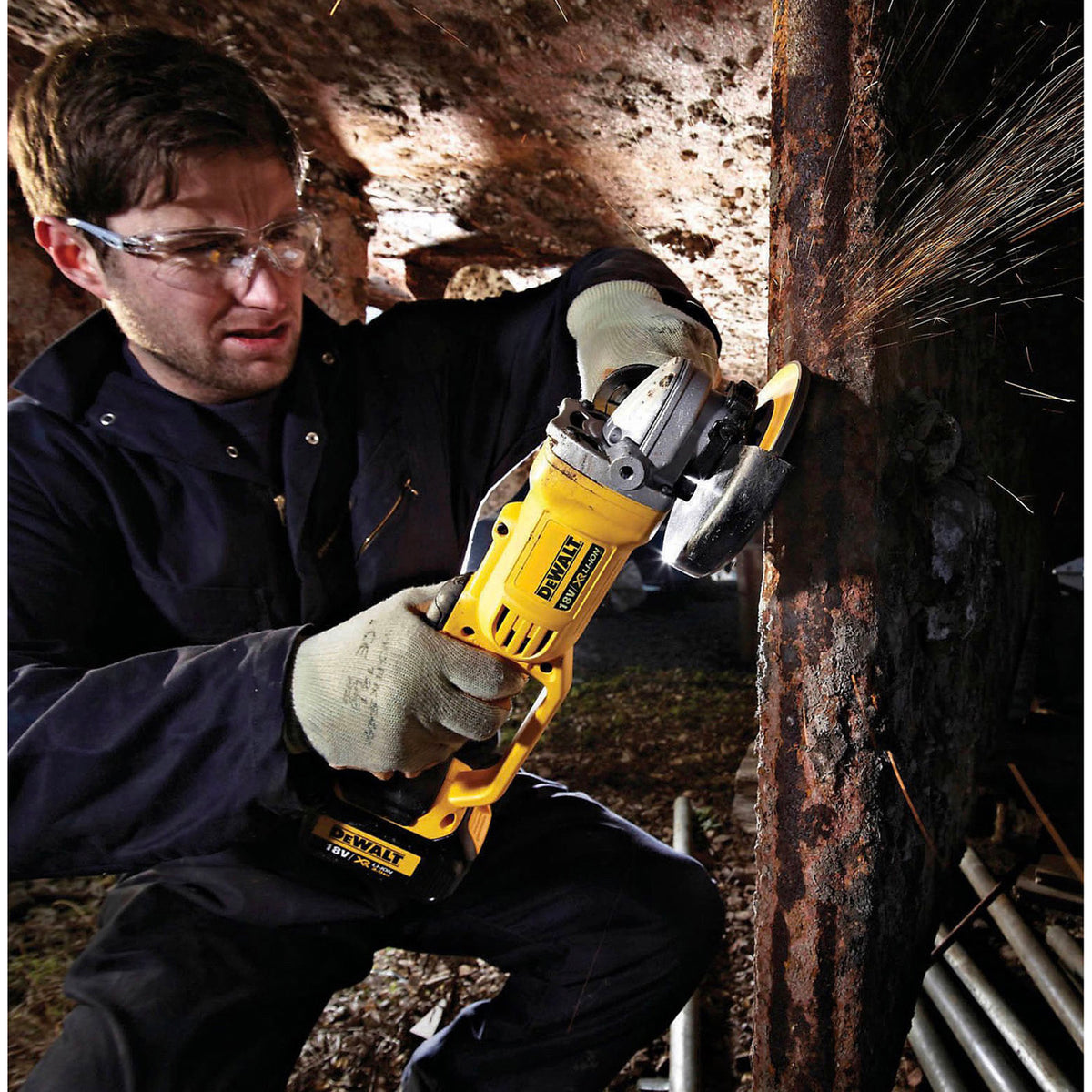 DeWalt Angle Grinder Cordless 18V Li-Ion DCG412N 125mm Compact Body Only - Image 2